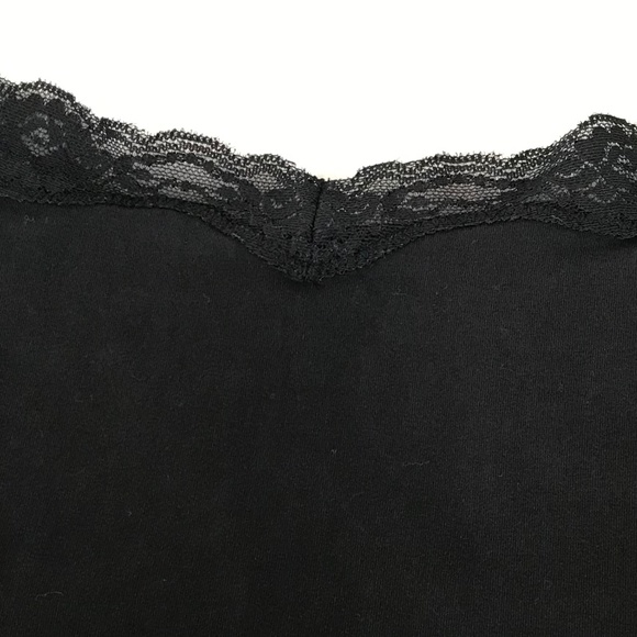 Mexx Vintage Black Women’s Tank Top With Lace Trim & Adjustable Spaghetti Straps - Picture 7 of 7